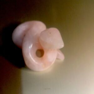 Rose quartz snake